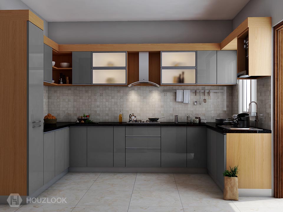 7'X11'X6'-Harmony-U-Shape-Kitchen | Houzlook