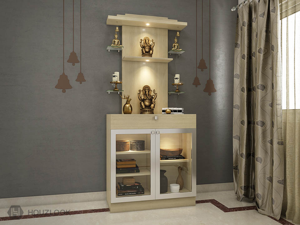 Pooja Cabinet In Bangalore Interiors