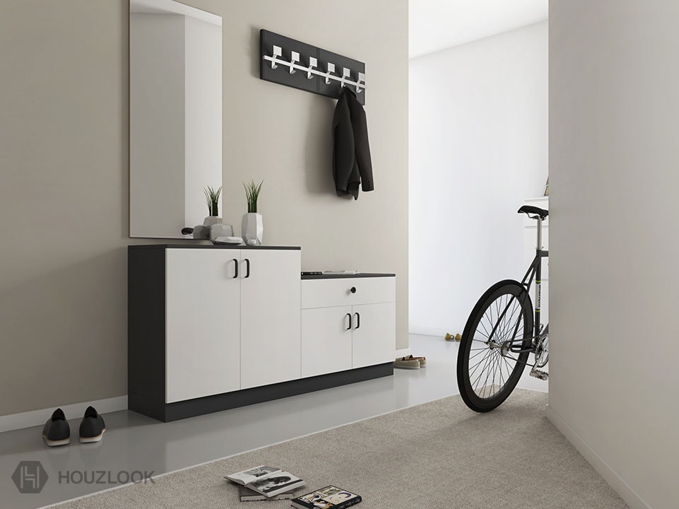 5 X3 L Shape Trendy Shoe Rack Houzlook