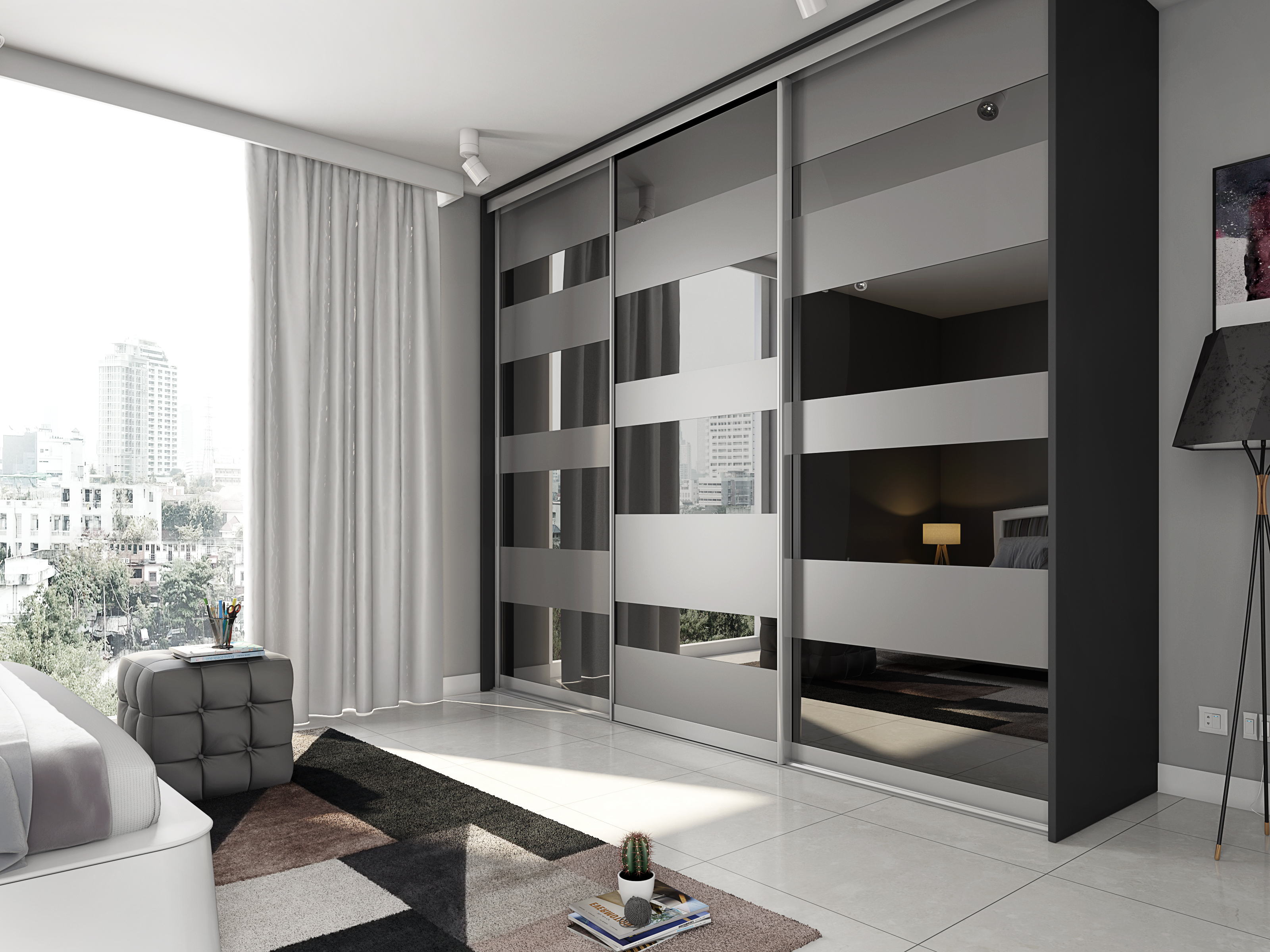 Sliding Door Wardrobe For Bedroom Interiors In Whitefield Houzlook