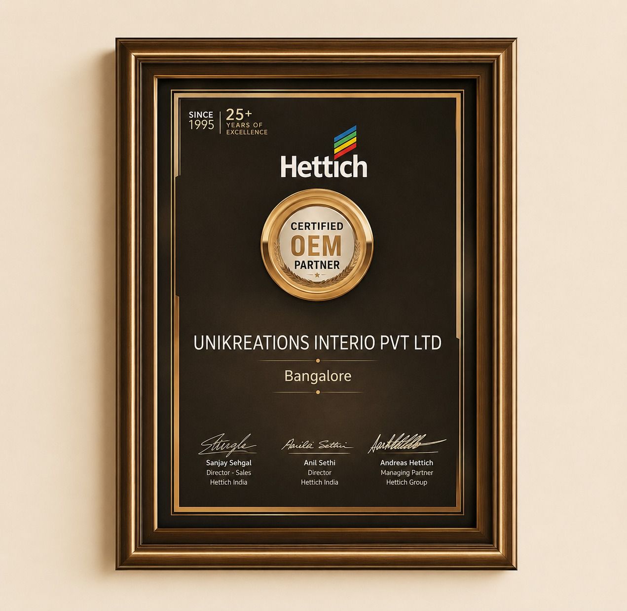 Houzlook certificate and award recognition 8