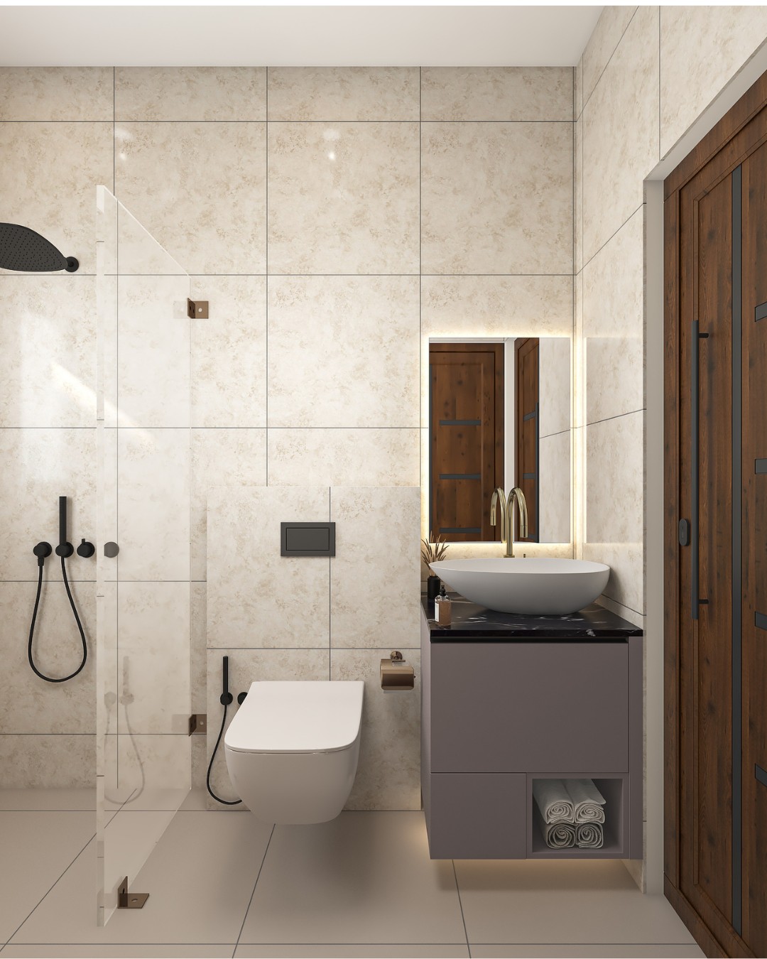 Bathroom Interior Design visual reference 2 by Houzlook Interior Designers