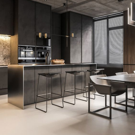Industrial Interior Design visual reference 1 by Houzlook Interior Designers