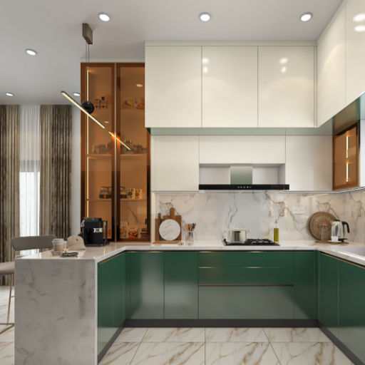Modular Kitchen Design visual reference 3 by Houzlook Interior Designers