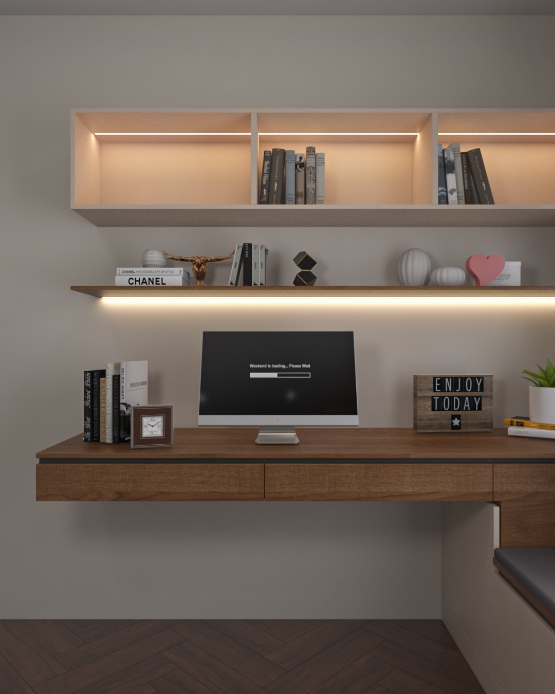 Study Room Design visual reference 1 by Houzlook Interior Designers